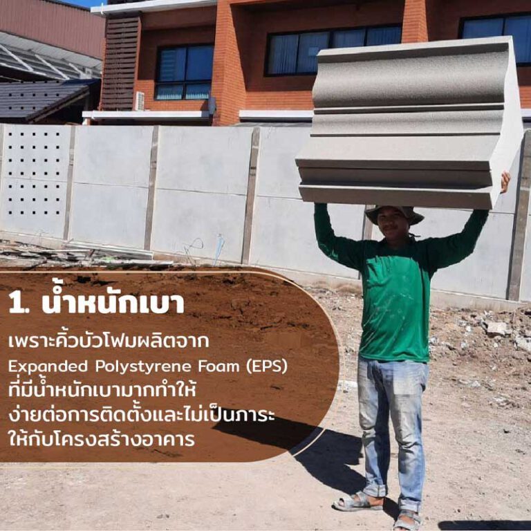 คิ้วบัวโฟม , บัวโฟม , บัวประดับ , บัวติดผนัง